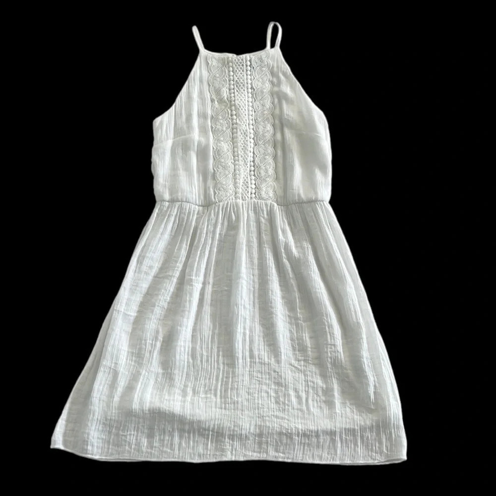 White Boho Lace Dress. J Glee. Size PS